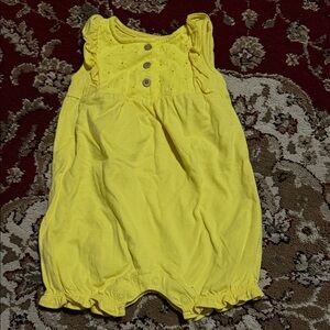 Carter's Bright Yellow Buttoned Bodysuit